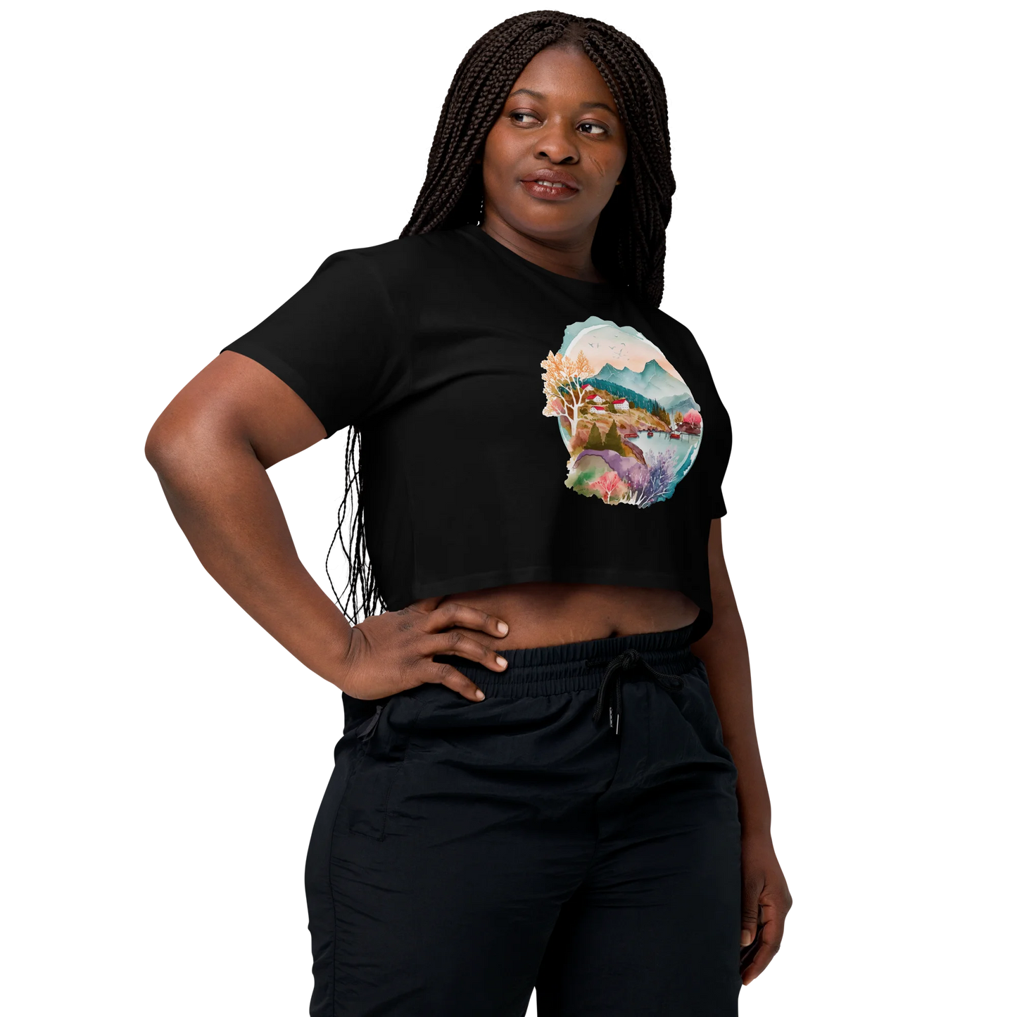 "Forest Whispers" Crop Top T-shirt