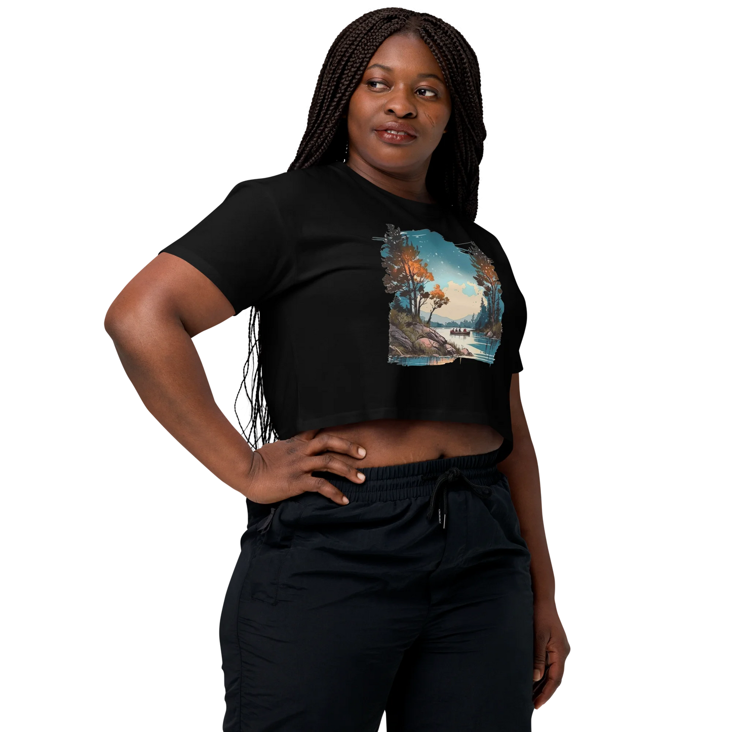 "Where Adventure Begins" Crop Top T-shirt