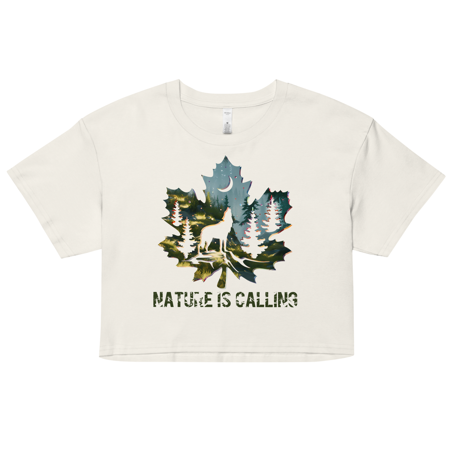 "Nature is Calling" Crop Top T-shirt