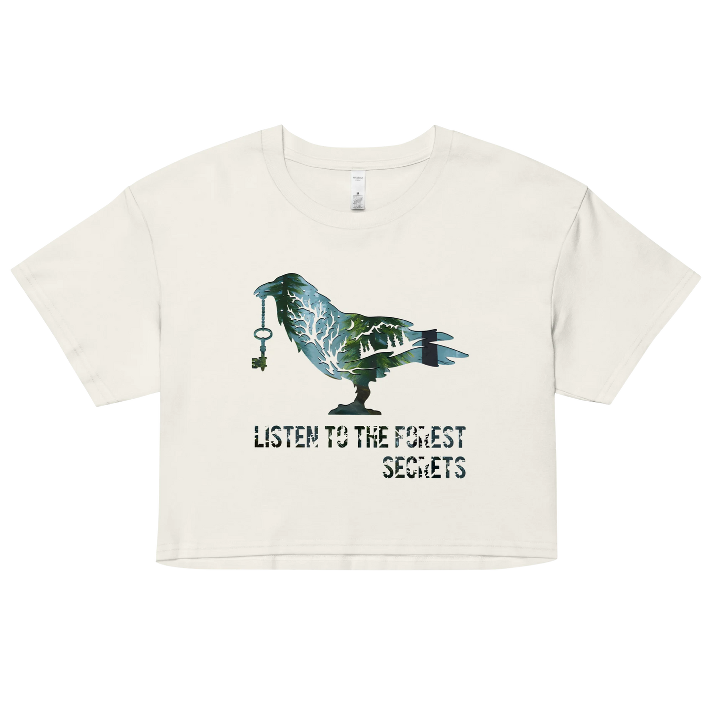 "Listen to the Forest's Secrets" Crop Top T-shirt