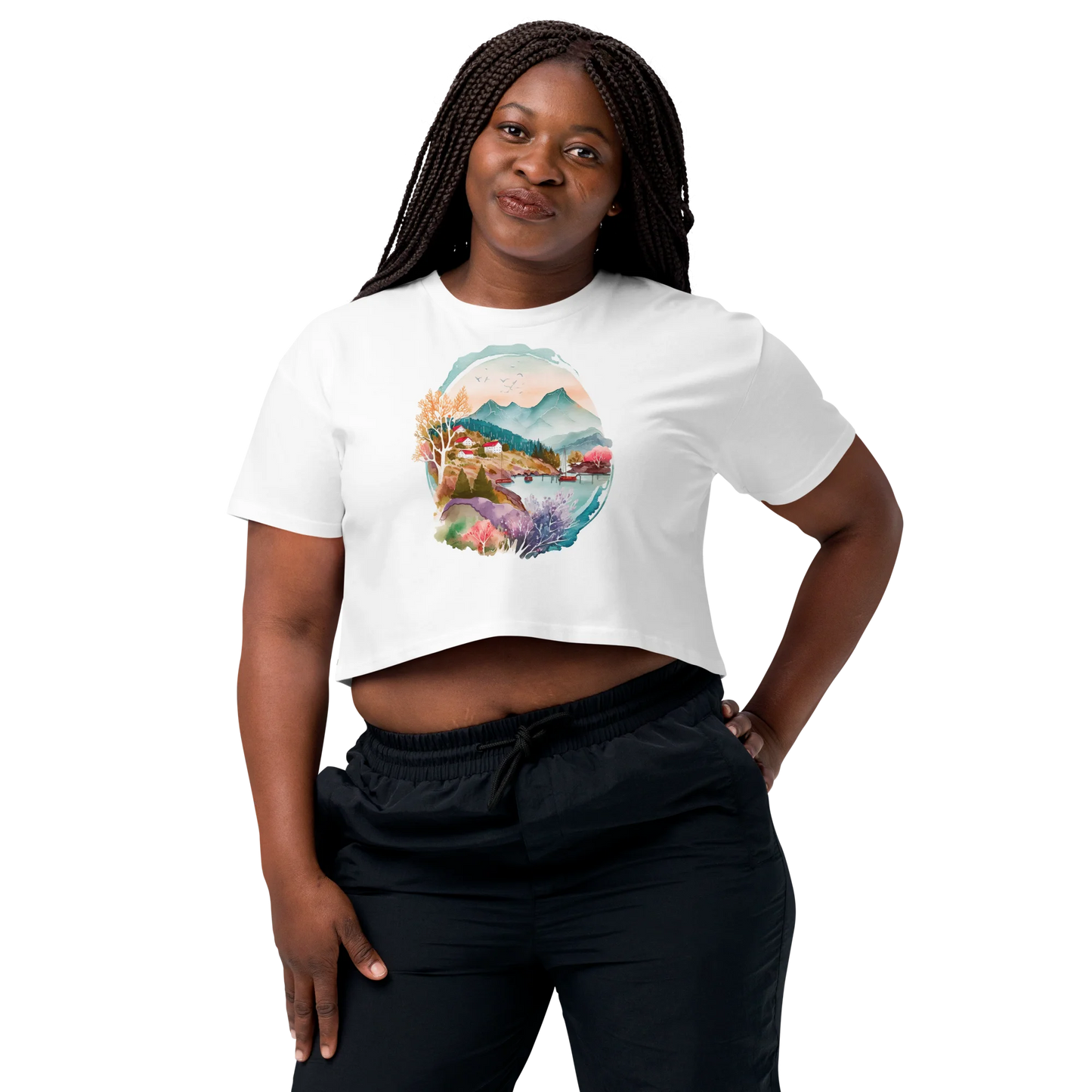 "Forest Whispers" Crop Top T-shirt