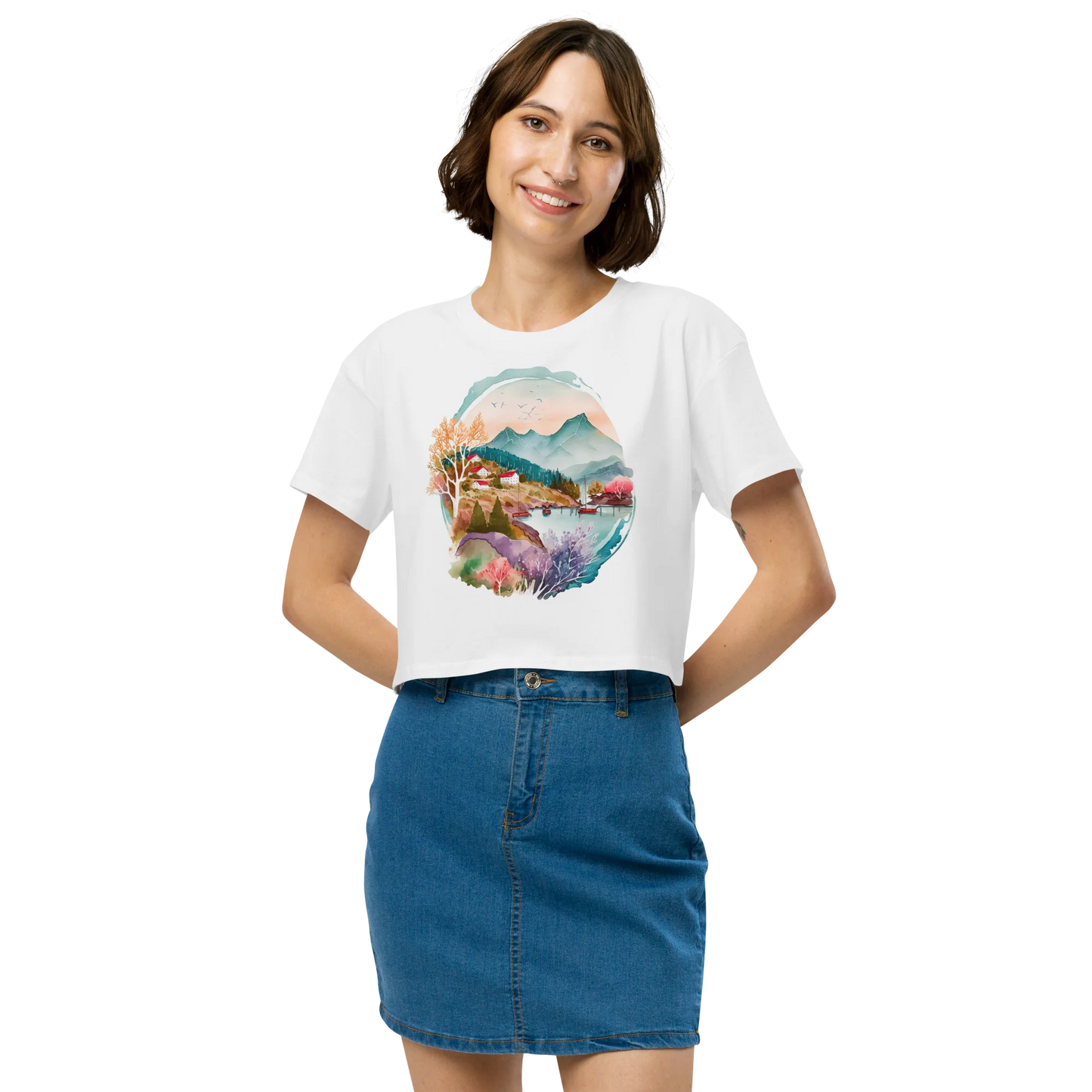 "Forest Whispers" Crop Top T-shirt