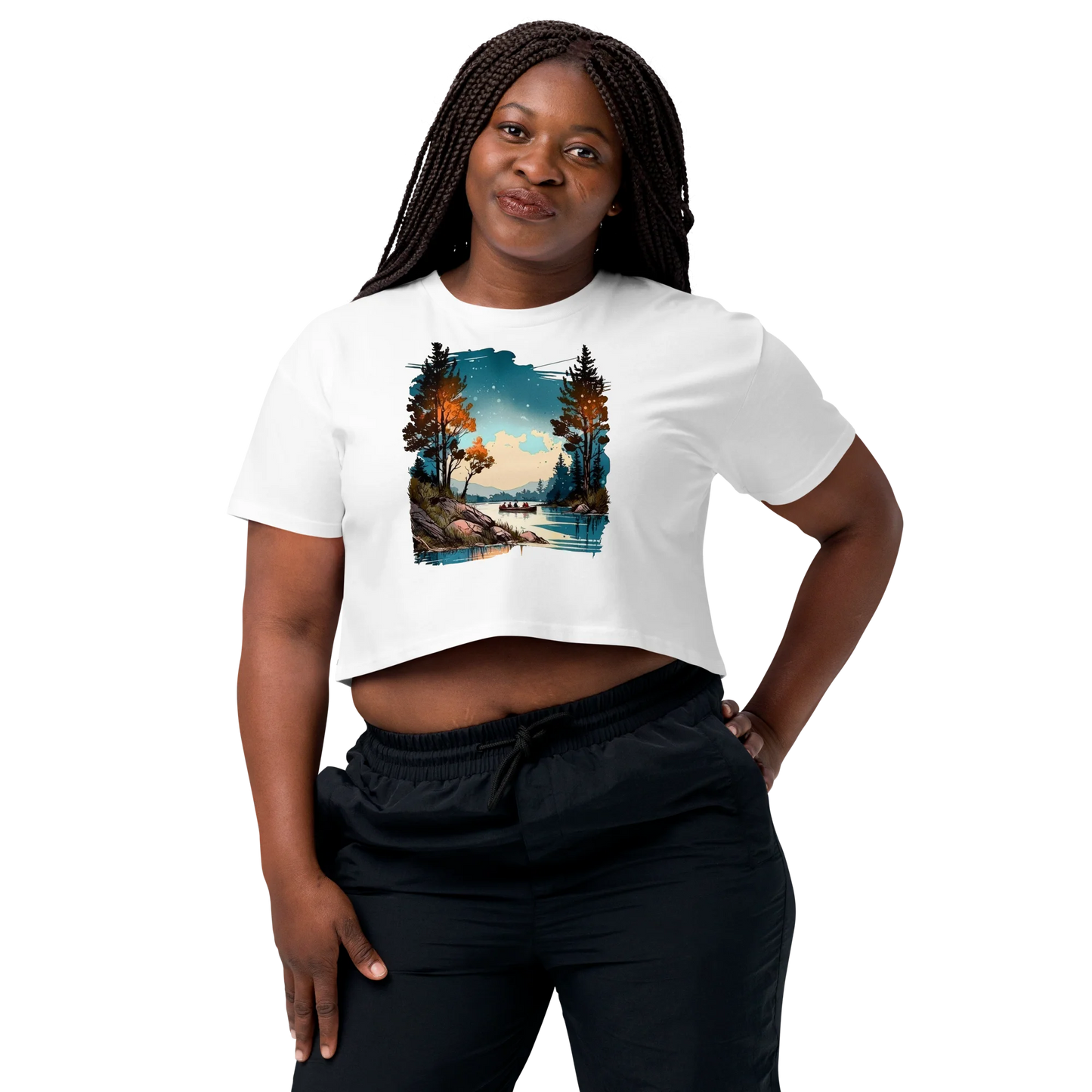 "Where Adventure Begins" Crop Top T-shirt