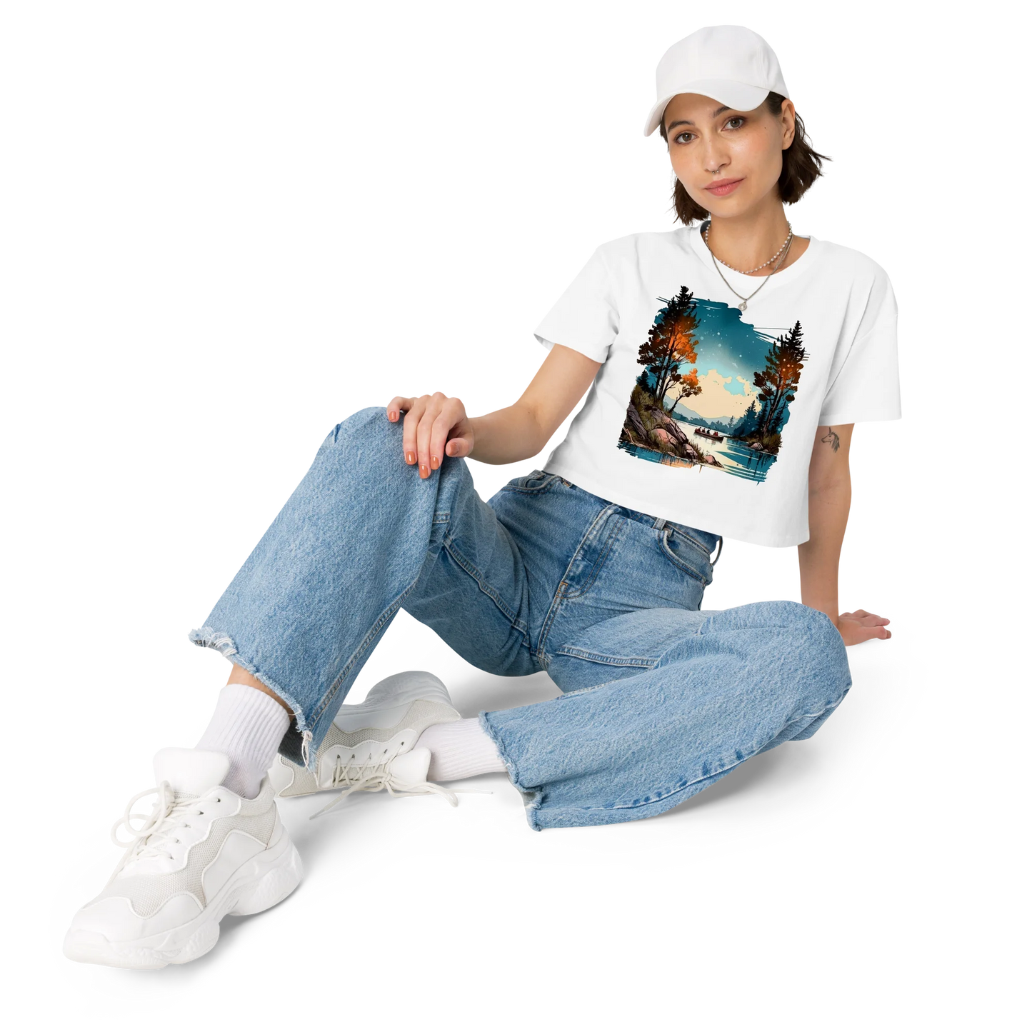 "Where Adventure Begins" Crop Top T-shirt