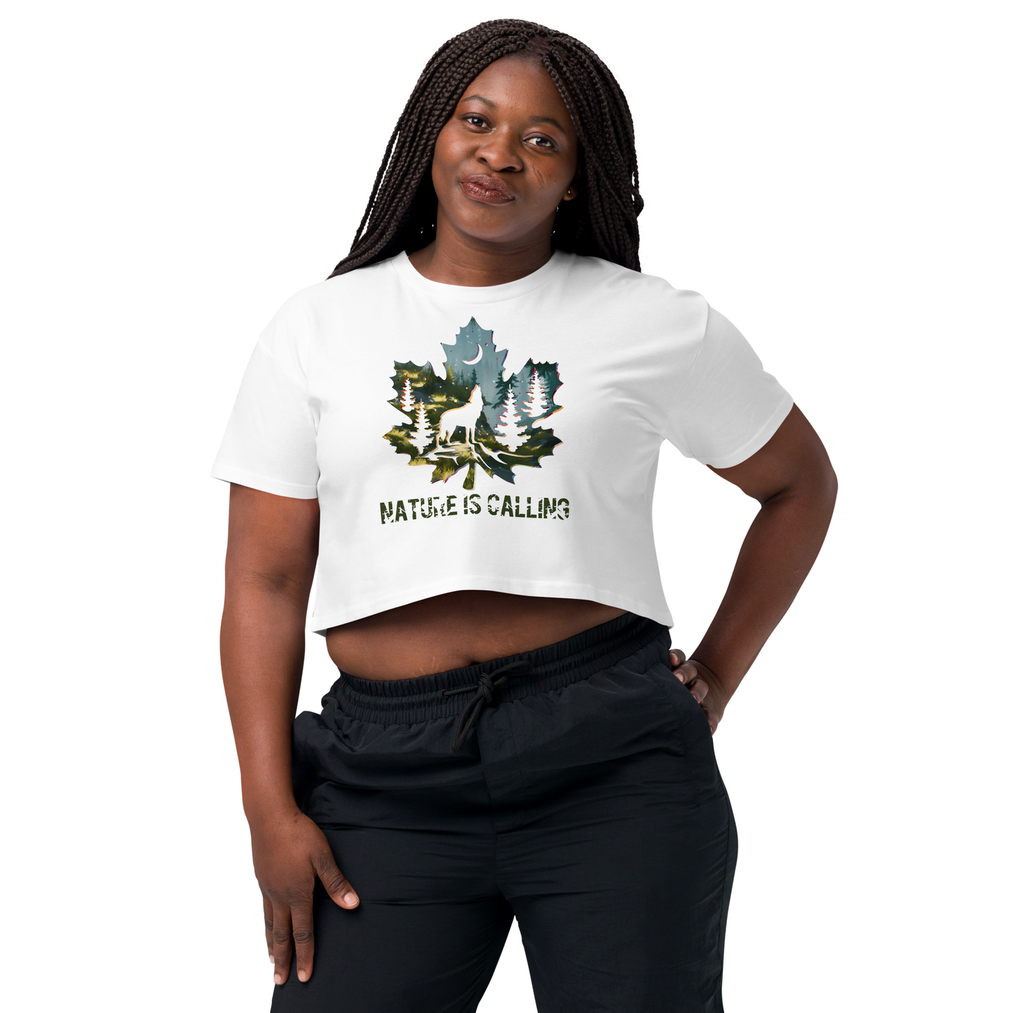 "Nature is Calling" Crop Top T-shirt