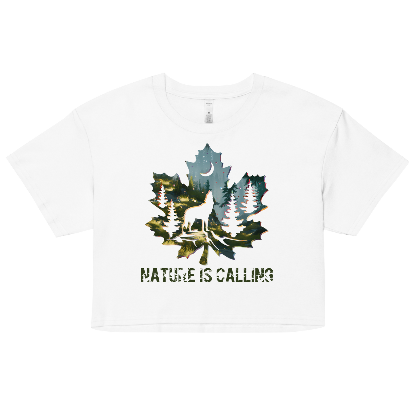 "Nature is Calling" Crop Top T-shirt