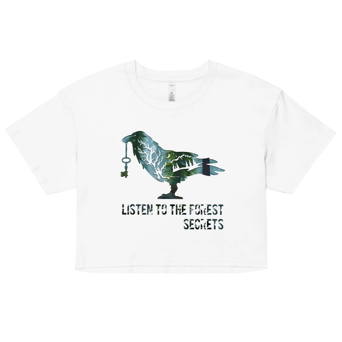 "Listen to the Forest's Secrets" Crop Top T-shirt
