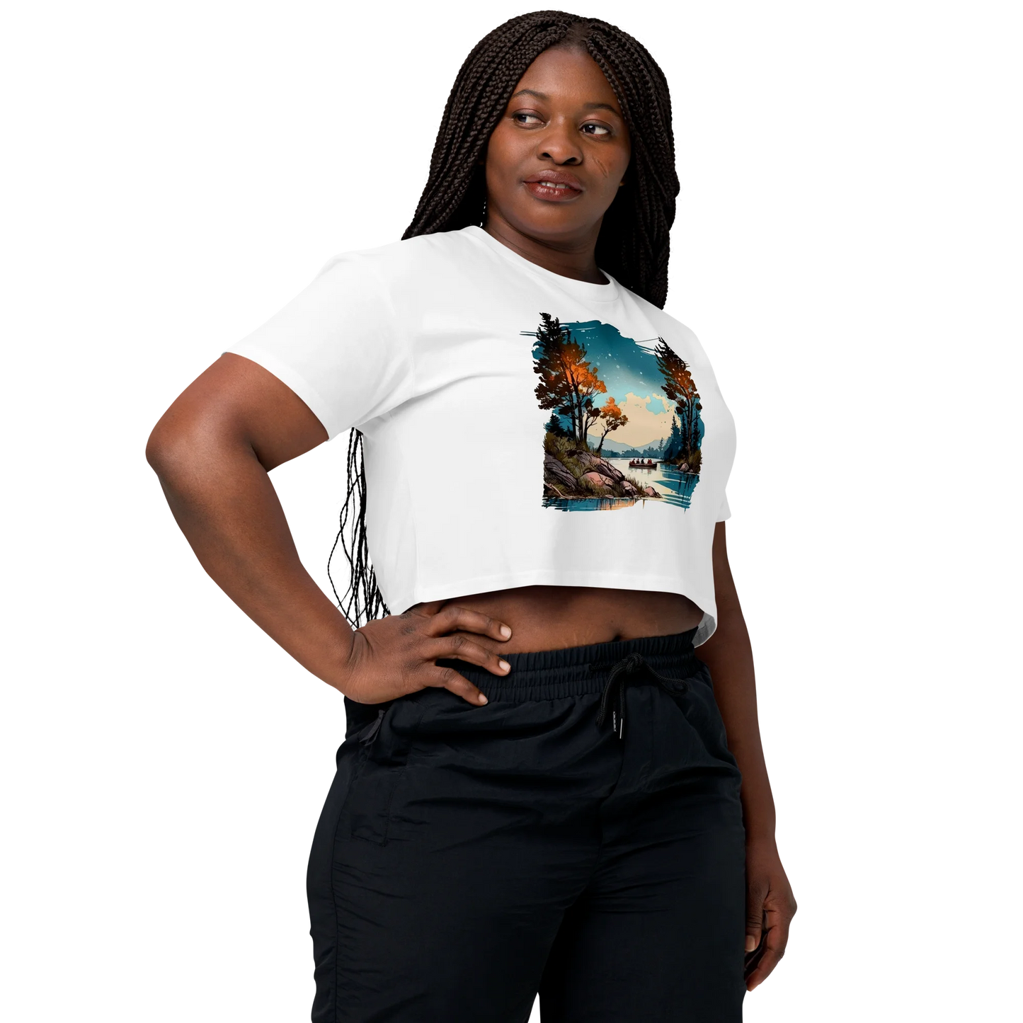 "Where Adventure Begins" Crop Top T-shirt