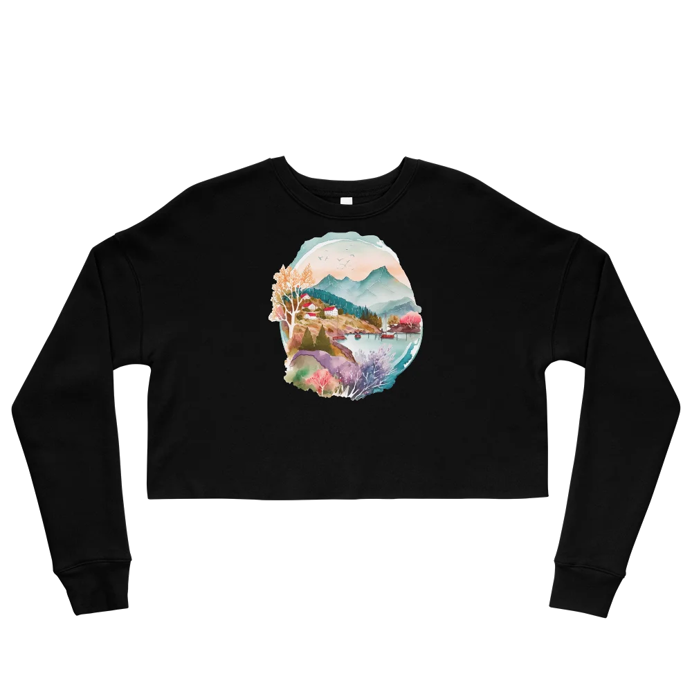 "Forest Whispers" Crop Sweatshirt