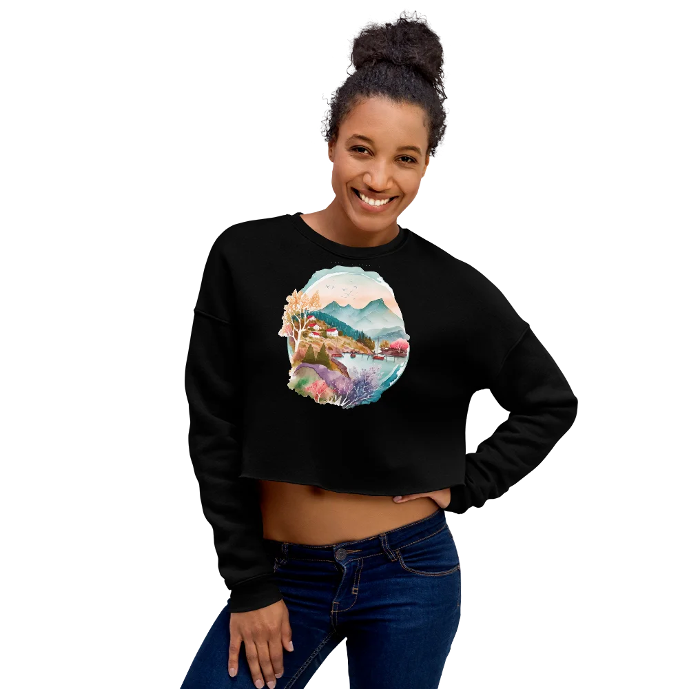 "Forest Whispers" Crop Sweatshirt