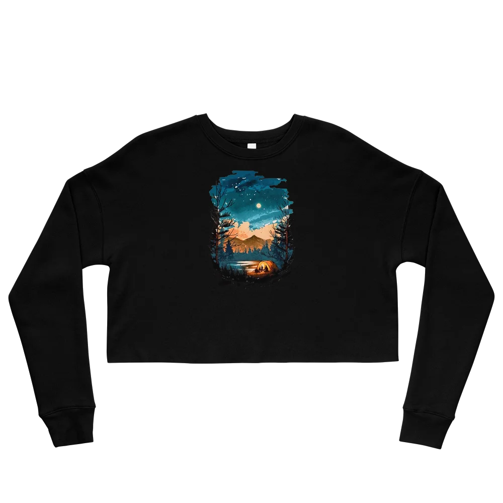 "Lost in Nature's Embrace" Crop Sweatshirt