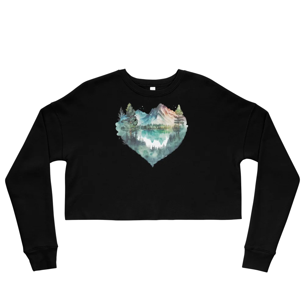 "Falling in Love with the Forest" Crop Sweatshirt