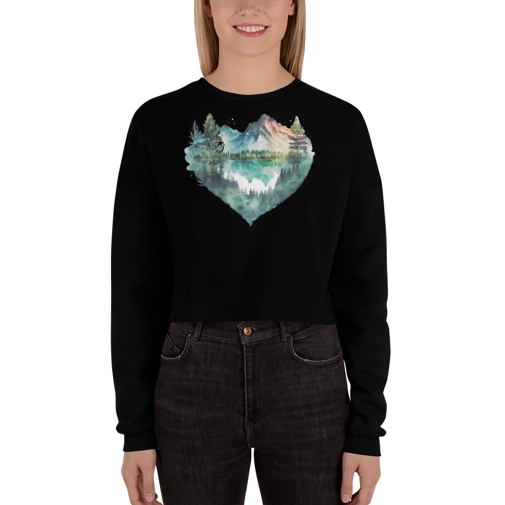 "Falling in Love with the Forest" Crop Sweatshirt