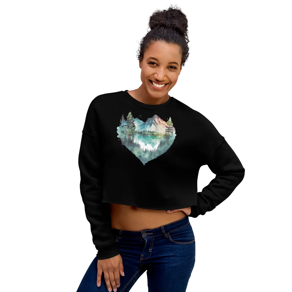 "Falling in Love with the Forest" Crop Sweatshirt