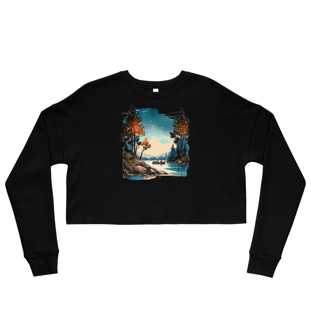 "Where Adventure Begins" Crop Sweatshirt