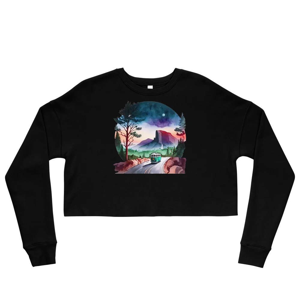 "Misty Morning Trails" Crop Sweatshirt