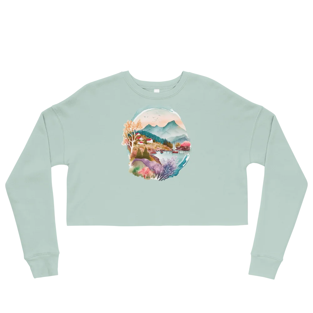 "Forest Whispers" Crop Sweatshirt