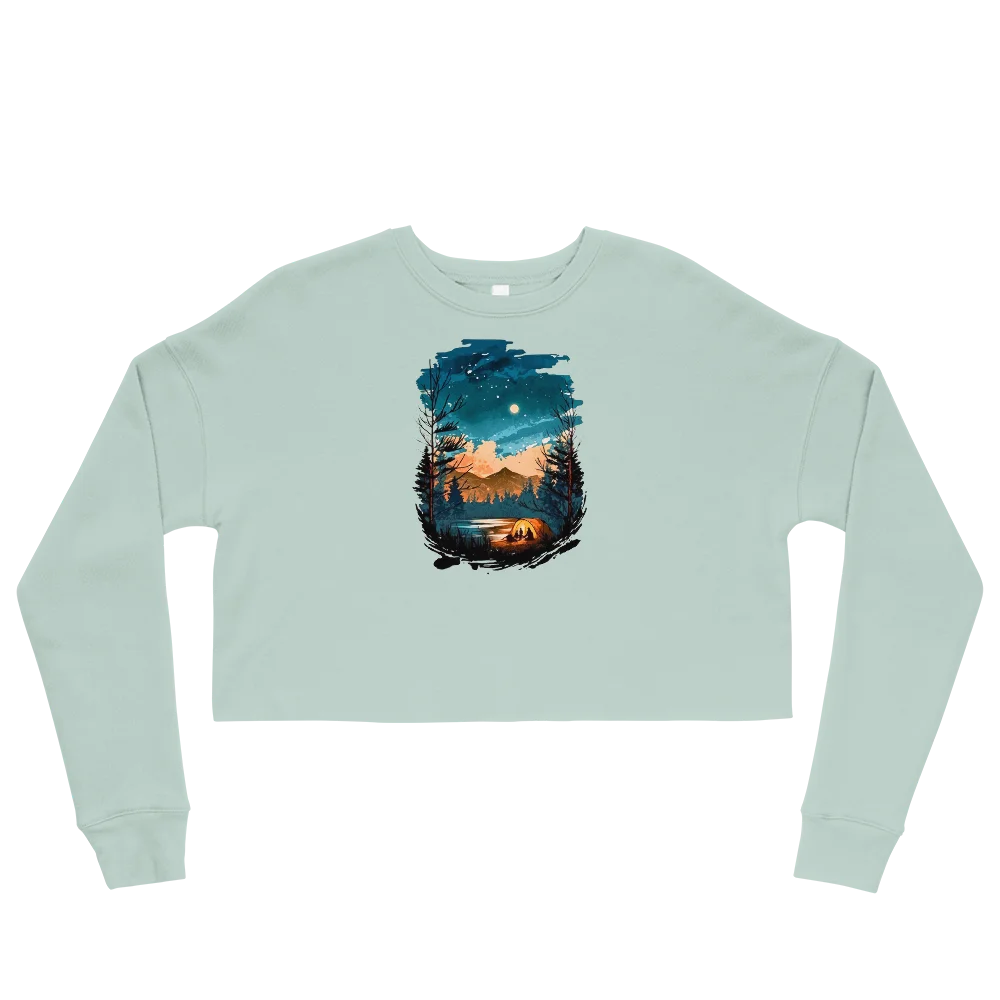 "Lost in Nature's Embrace" Crop Sweatshirt