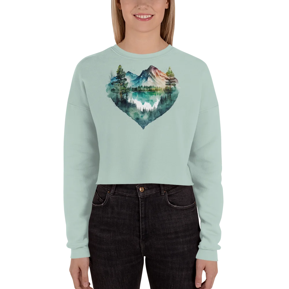 "Falling in Love with the Forest" Crop Sweatshirt