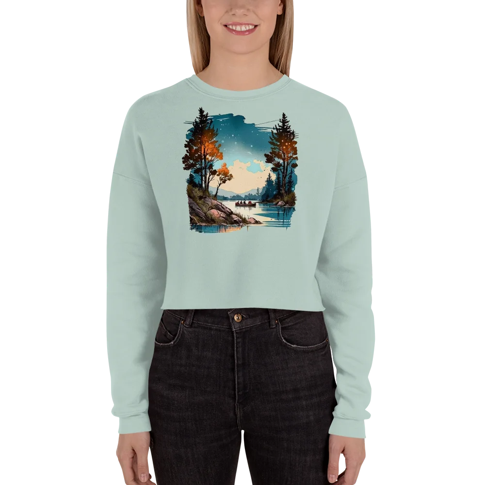 "Where Adventure Begins" Crop Sweatshirt