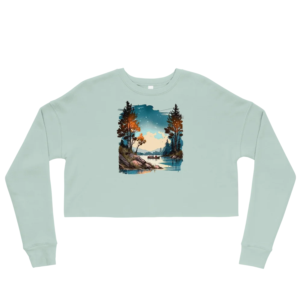 "Where Adventure Begins" Crop Sweatshirt