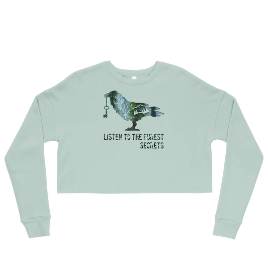 "Listen to the Forest's Secrets" Crop Sweatshirt