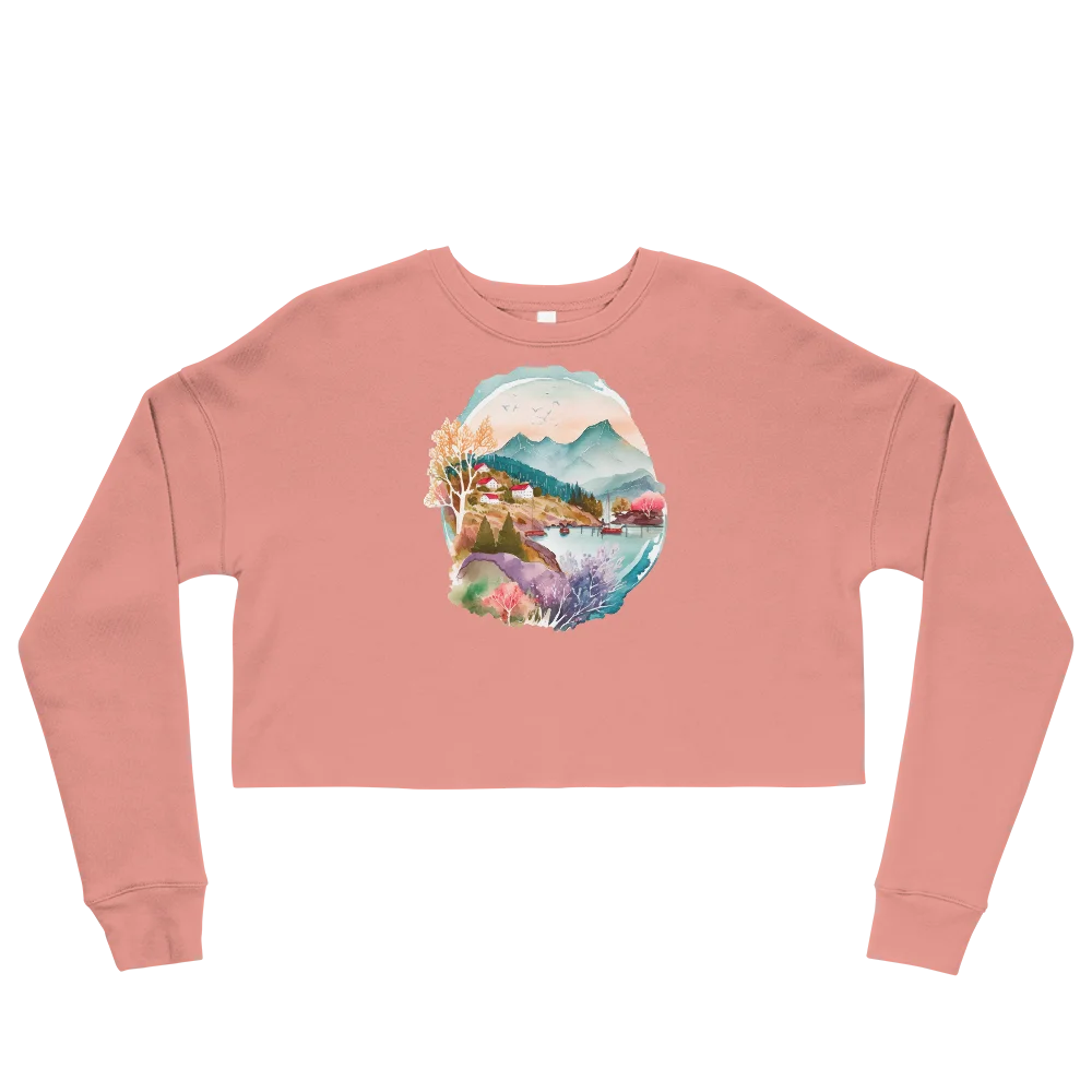 "Forest Whispers" Crop Sweatshirt