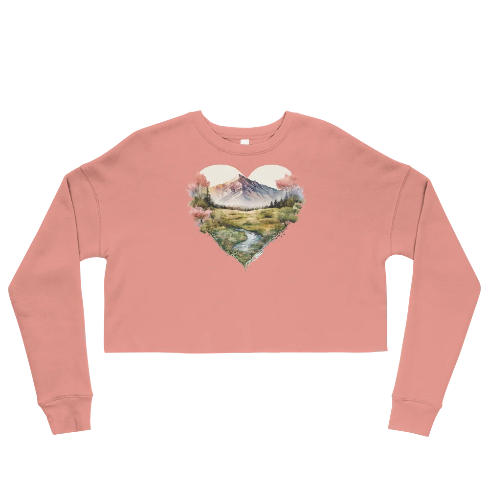 "Deepening the Love for Forest Treasures" Crop Sweatshirt