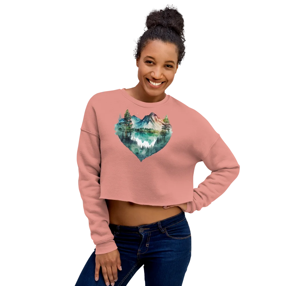 "Falling in Love with the Forest" Crop Sweatshirt