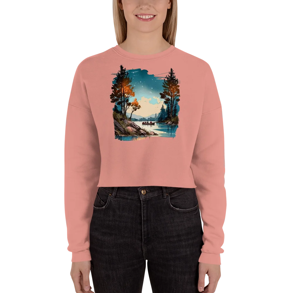 "Where Adventure Begins" Crop Sweatshirt