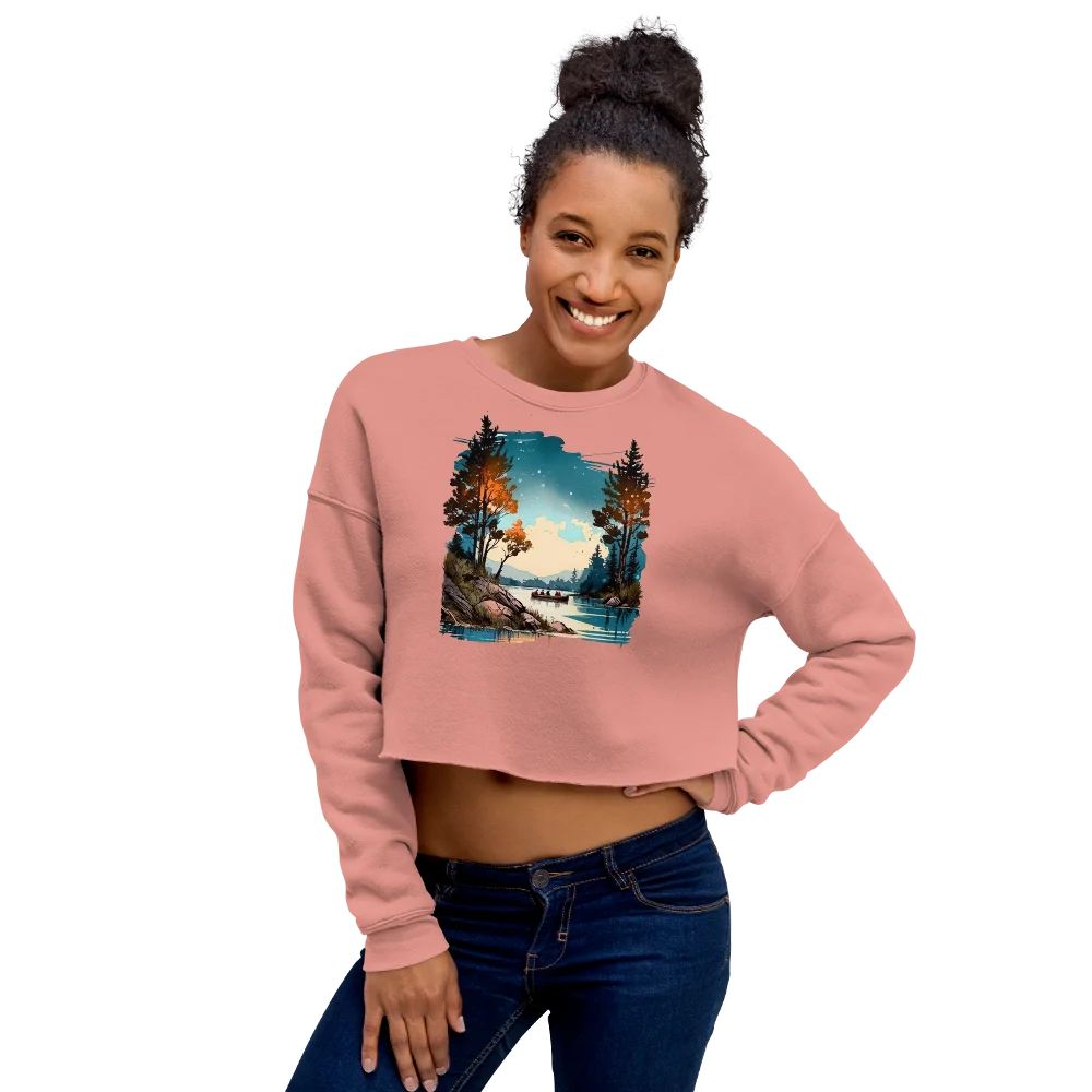 "Where Adventure Begins" Crop Sweatshirt