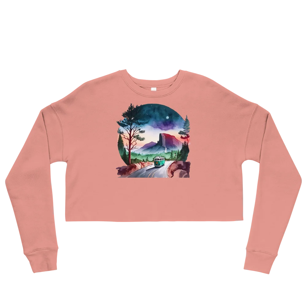 "Misty Morning Trails" Crop Sweatshirt
