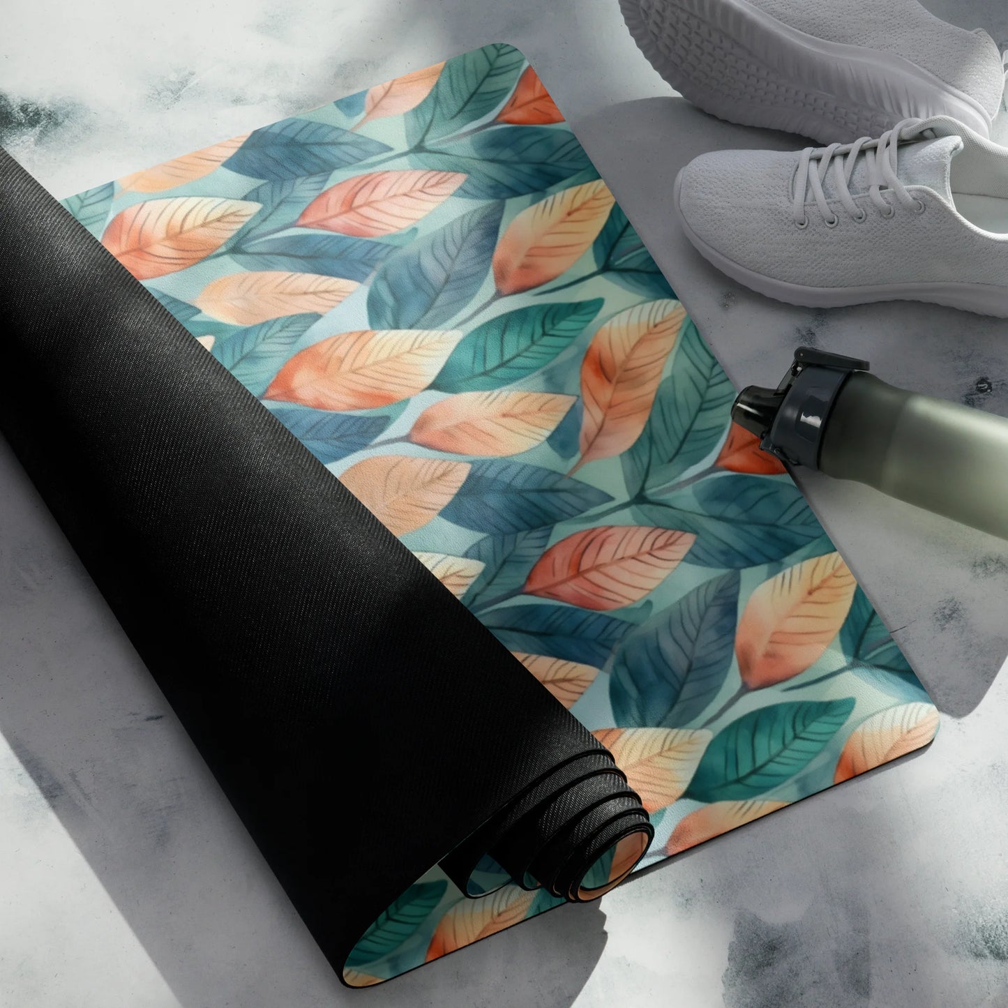 Leafy Minimalism Yoga Mat