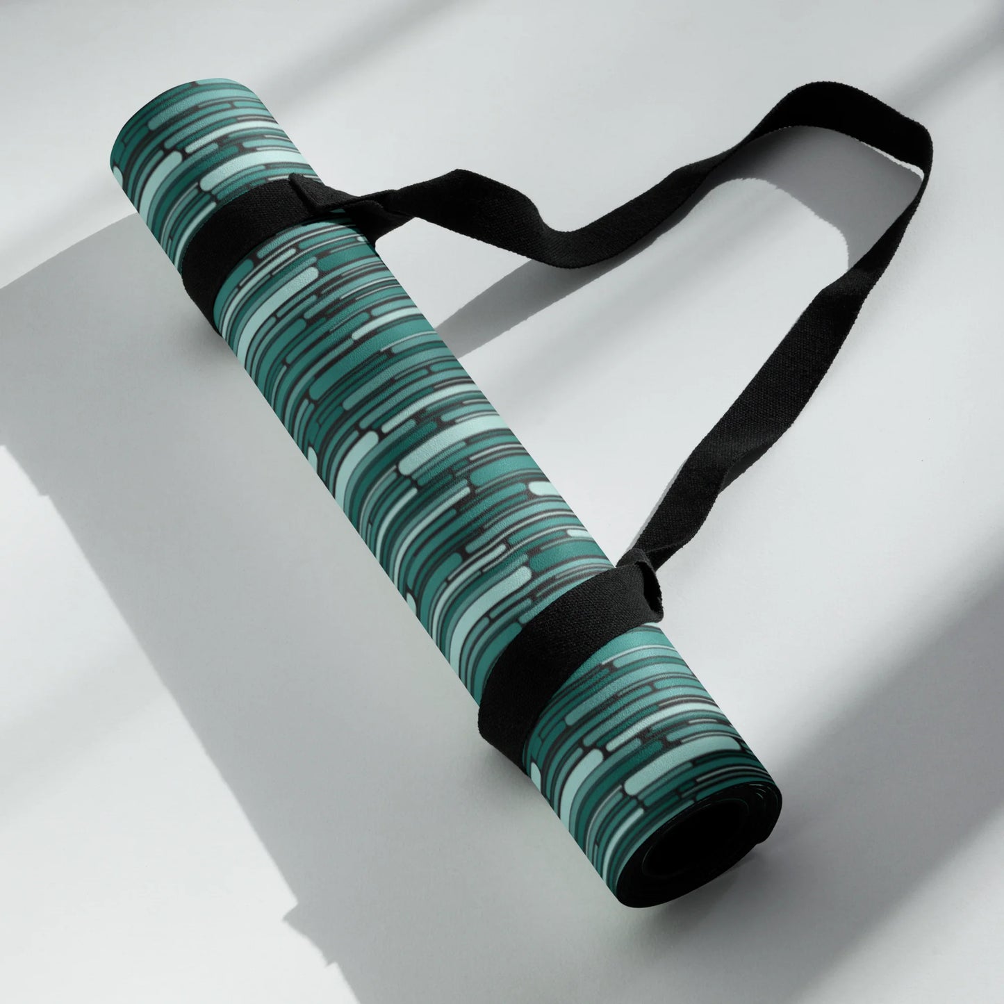 Green Rain Ornament Yoga Mat