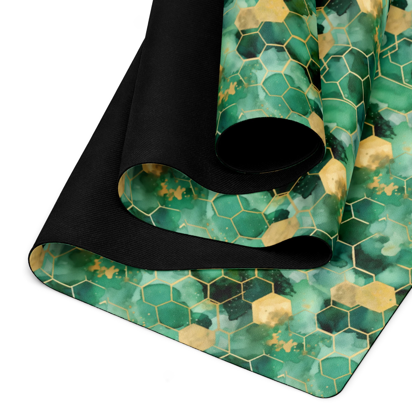 Abstract Verdant Elegance Yoga Mat