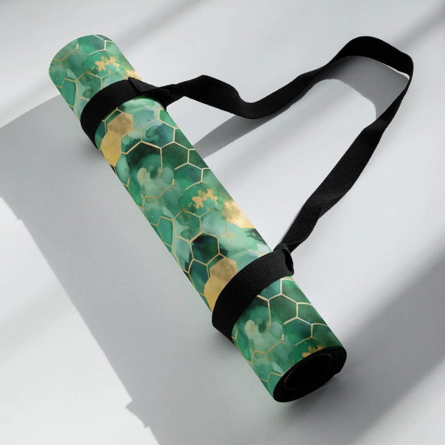 Abstract Verdant Elegance Yoga Mat