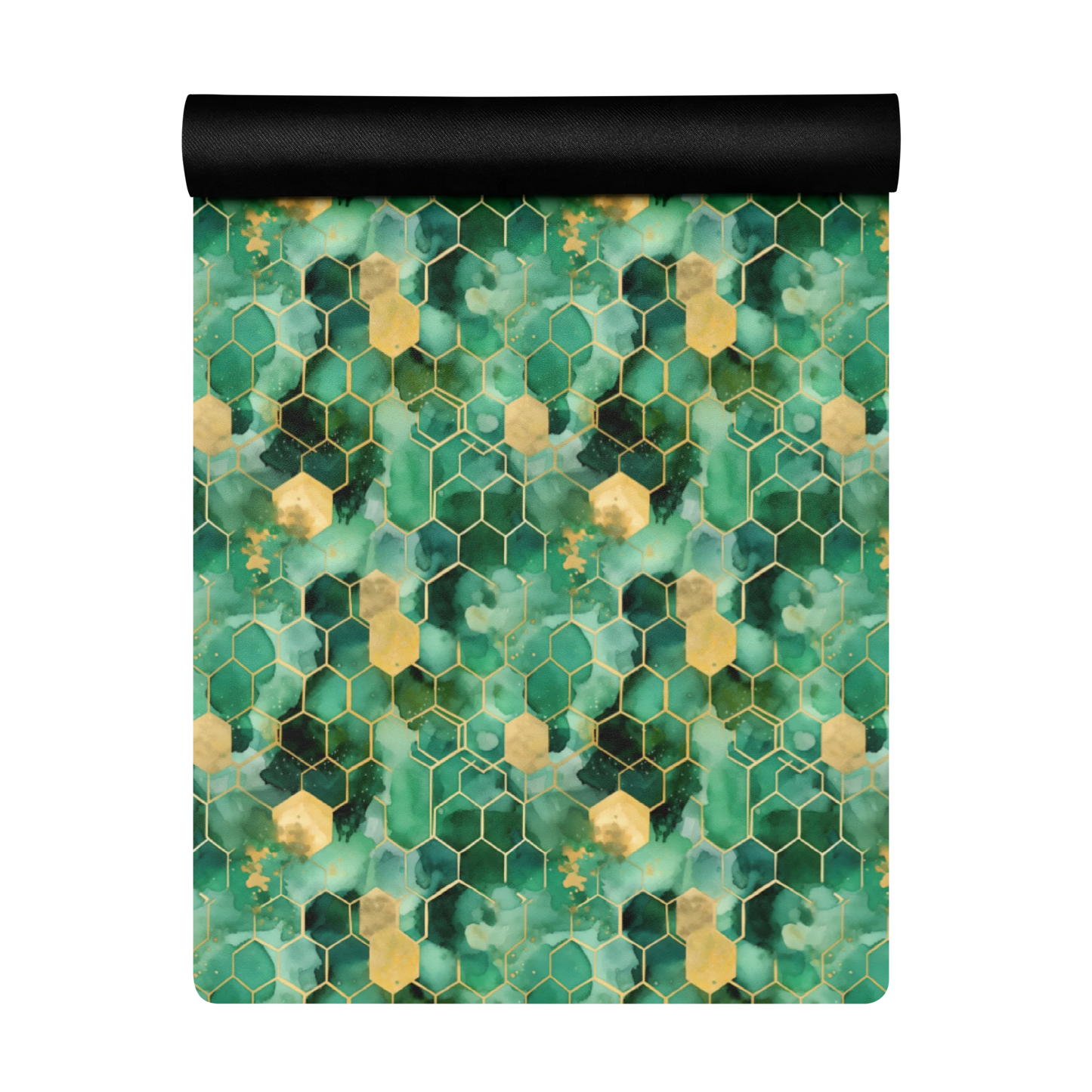 Abstract Verdant Elegance Yoga Mat