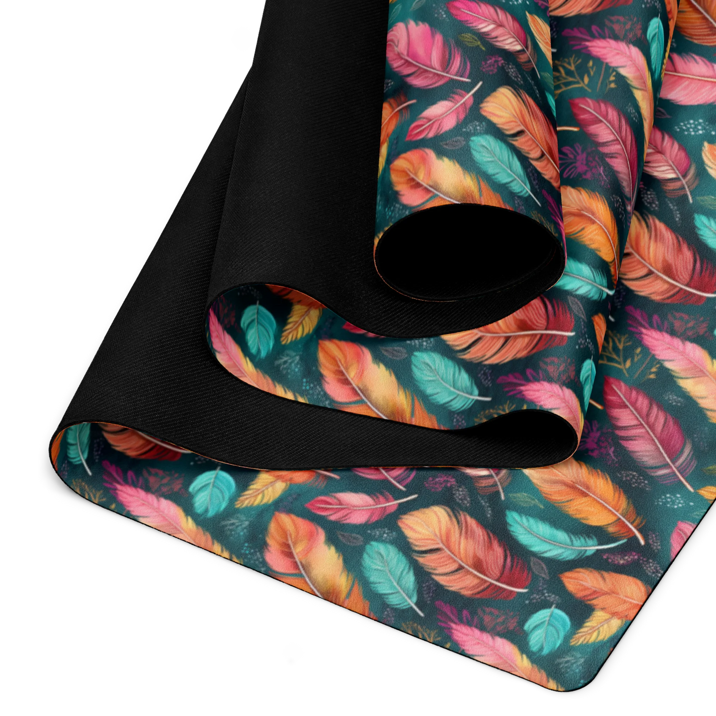 Wonderful Feathers Yoga Mat