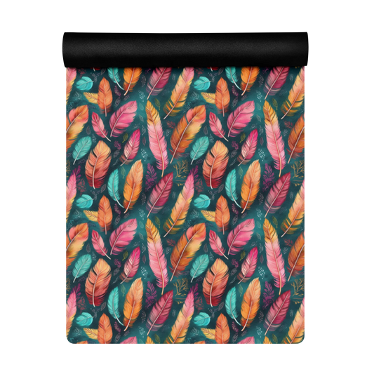 Wonderful Feathers Yoga Mat