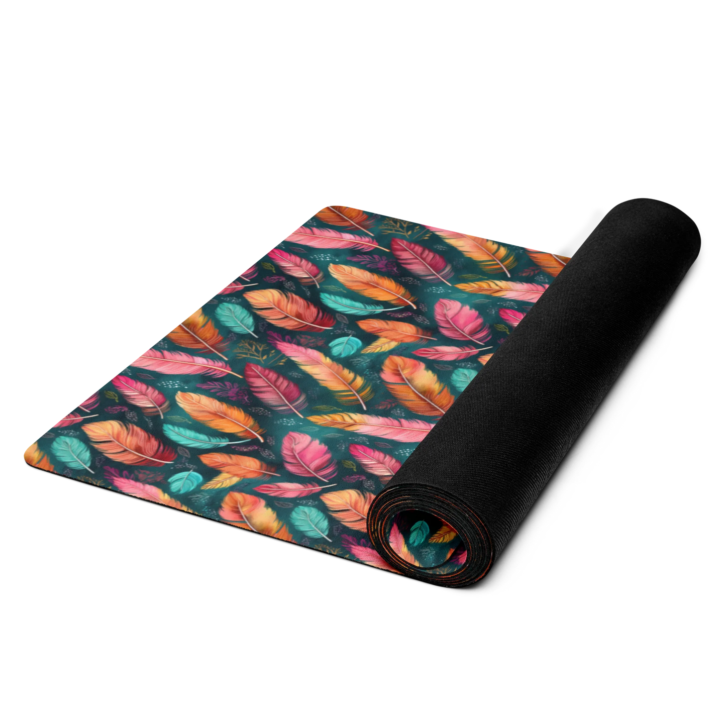 Wonderful Feathers Yoga Mat