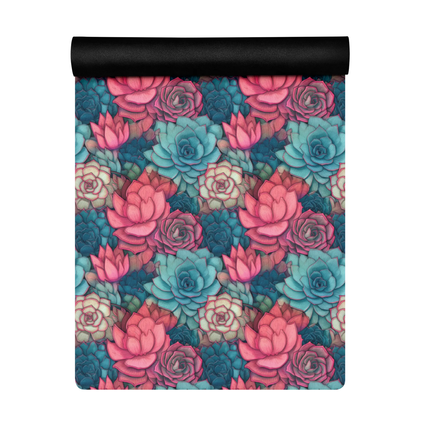 Bright Eternal Flowers Fantasy Yoga Mat