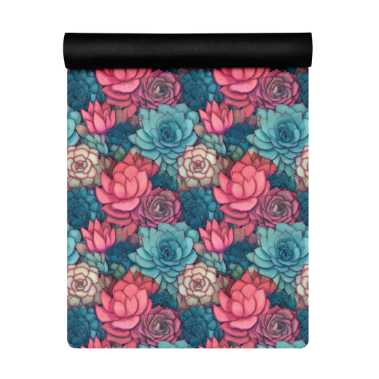 Bright Eternal Flowers Fantasy Yoga Mat