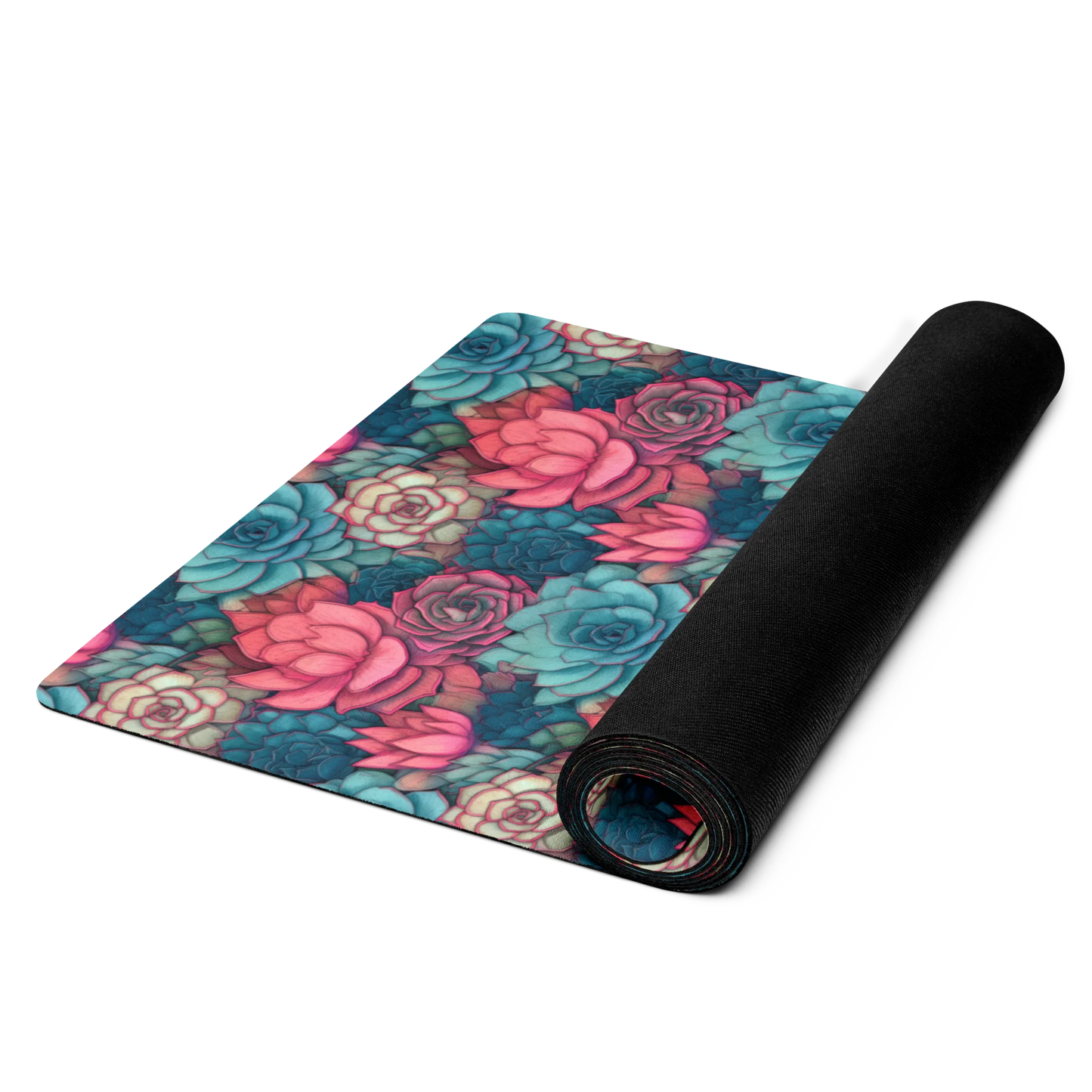 Bright Eternal Flowers Fantasy Yoga Mat