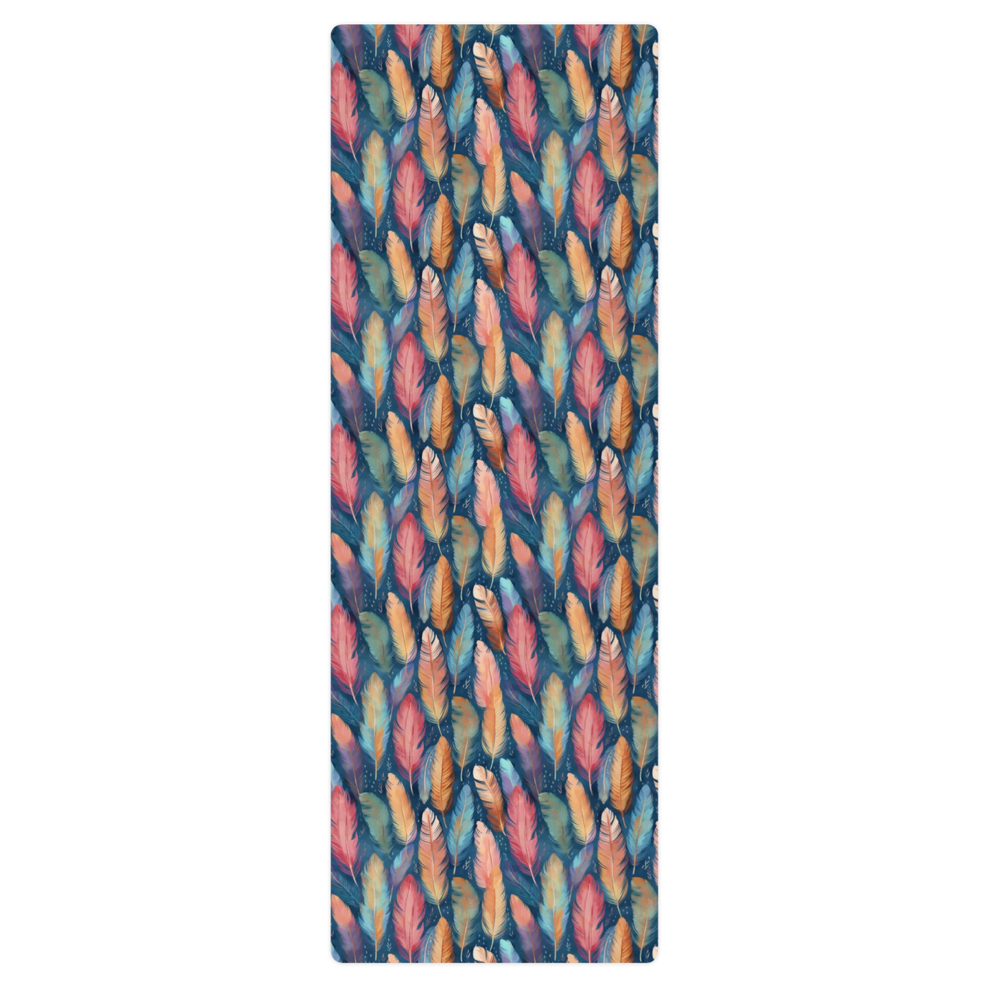 Dance of Wild Birds` Feathers Yoga Mat
