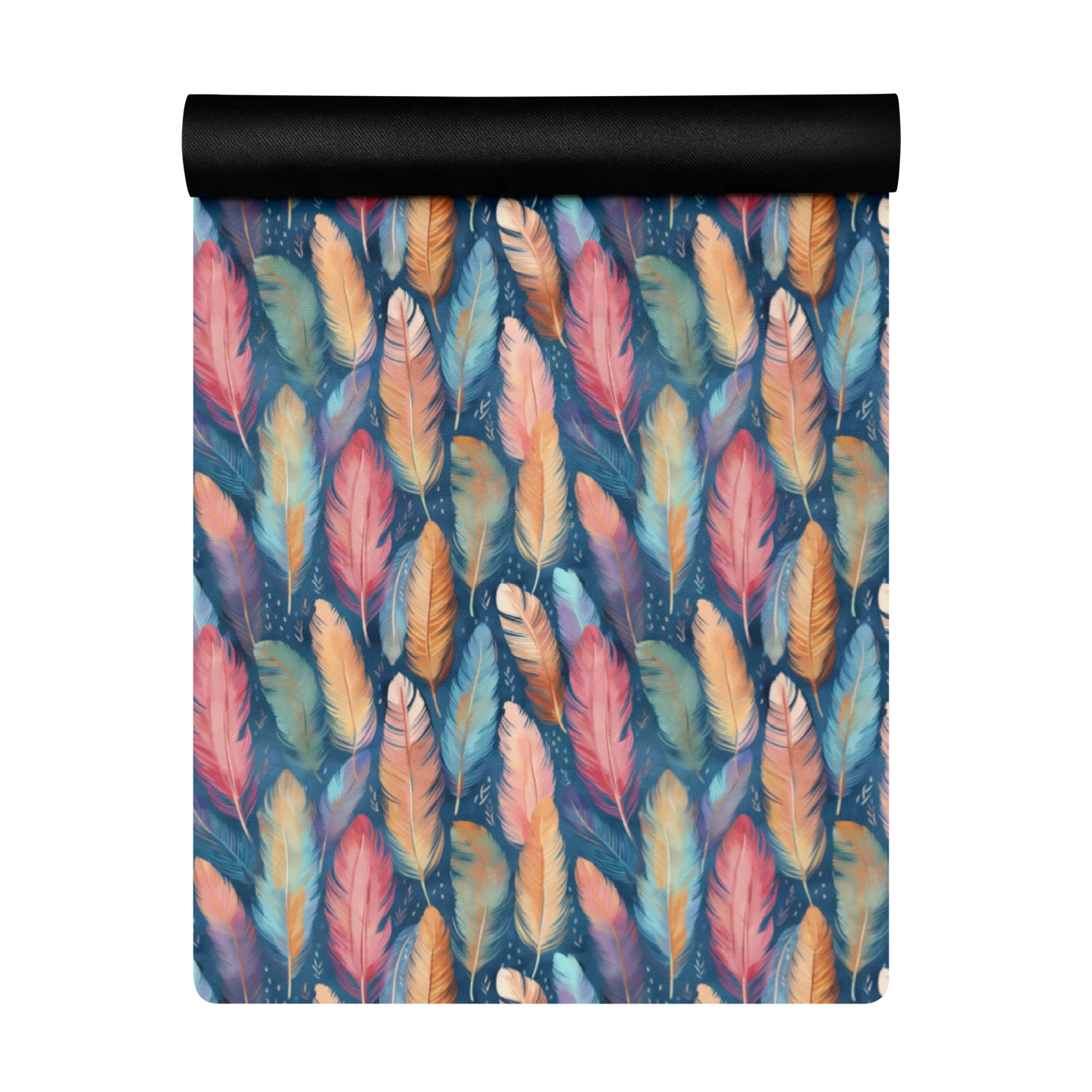 Dance of Wild Birds` Feathers Yoga Mat
