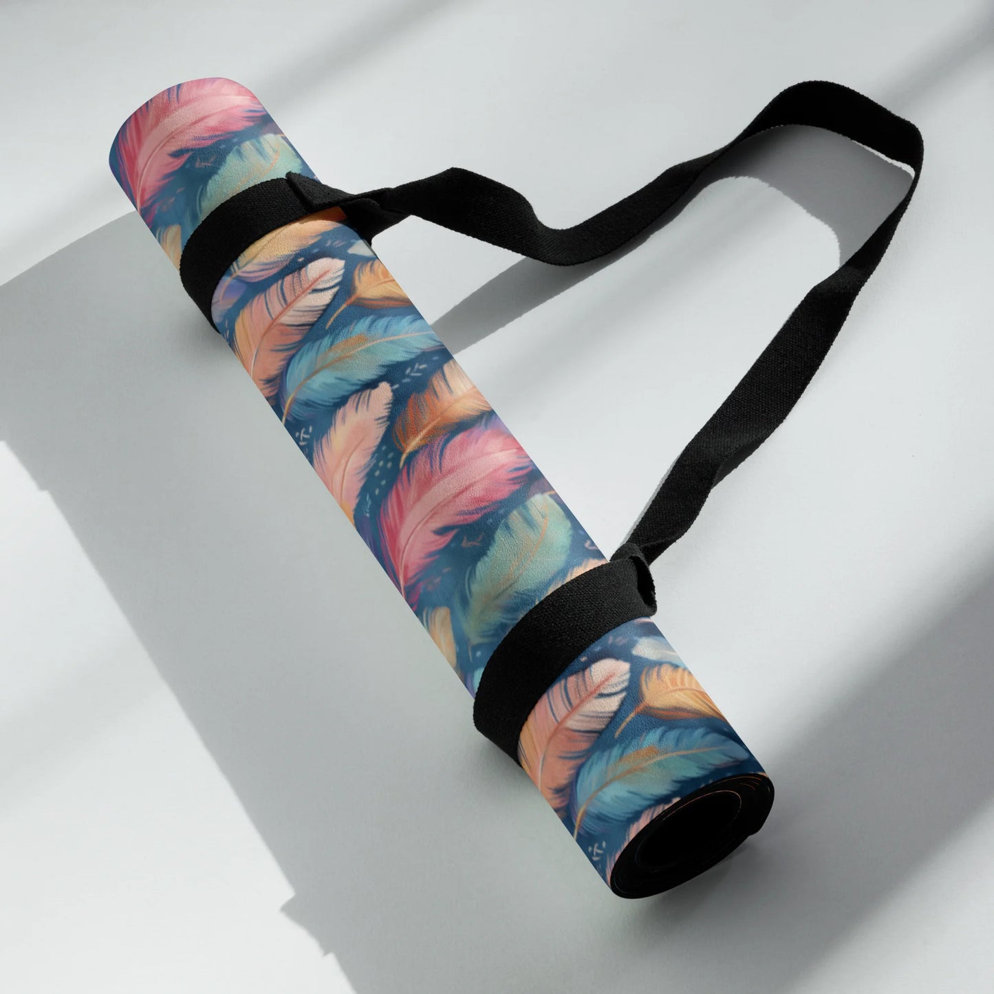Dance of Wild Birds` Feathers Yoga Mat