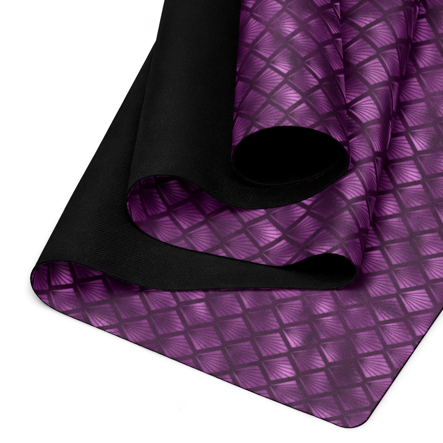 Violet Shadows Art Deco Ornament Yoga Mat