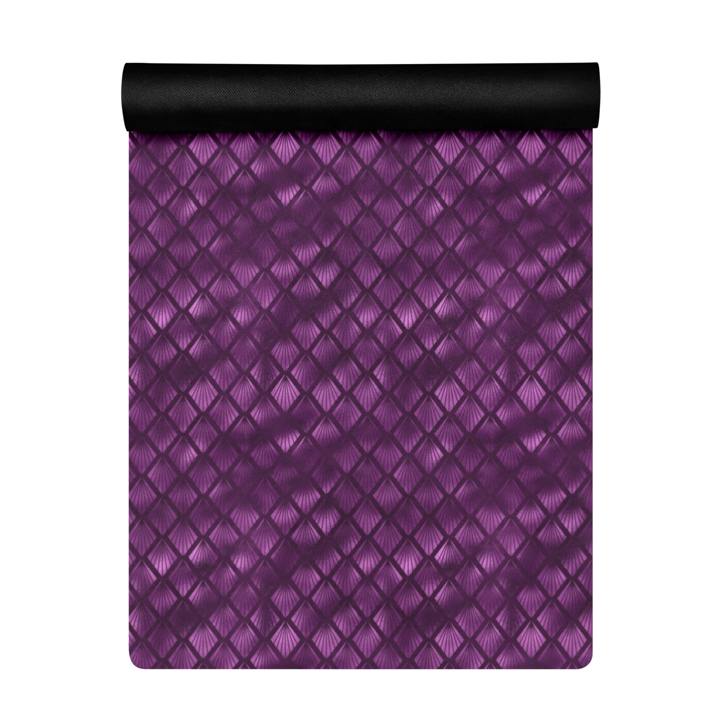 Violet Shadows Art Deco Ornament Yoga Mat