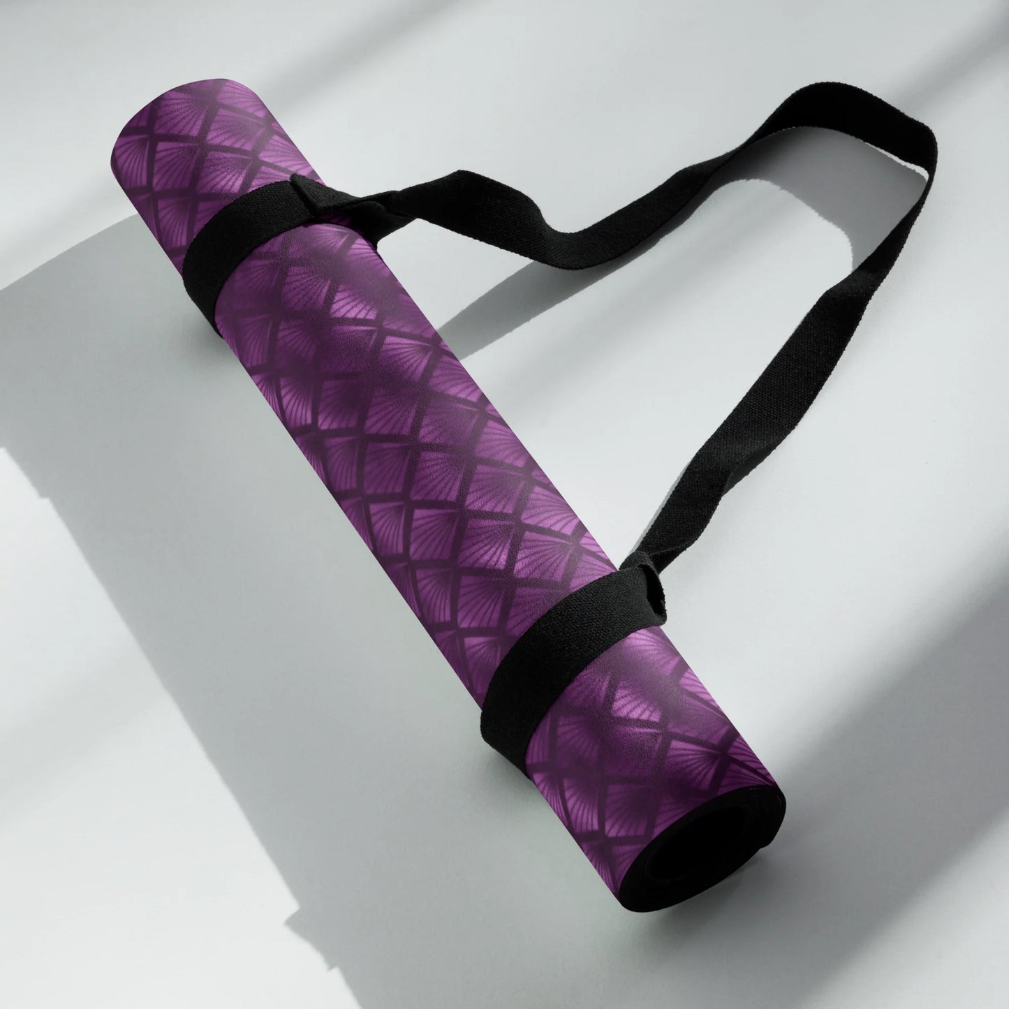 Violet Shadows Art Deco Ornament Yoga Mat