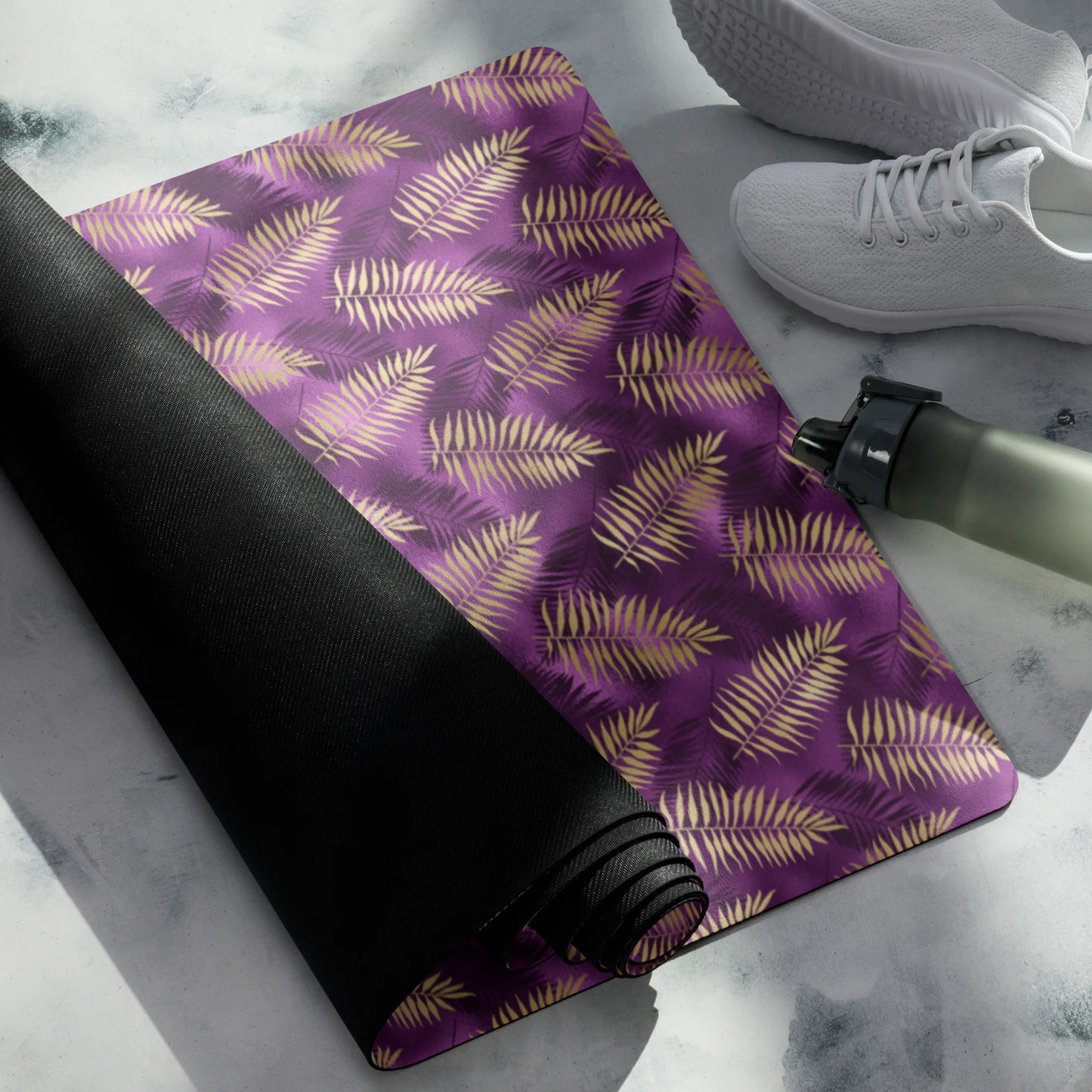 Violet & Gold Tropical Magic Yoga Mat